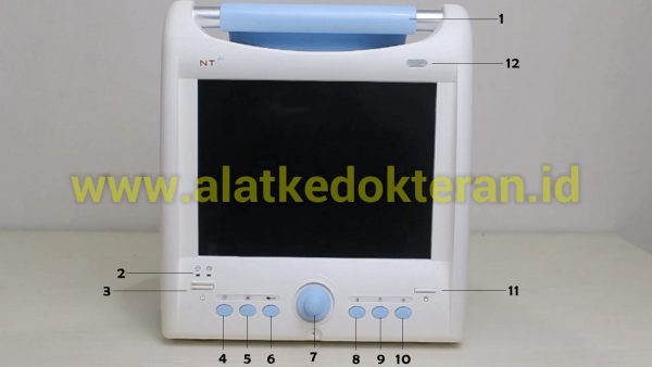 Pasien Monitor merupakan alat yang digunakan untuk memantau atau mengukur berbagai tanda - tanda vital pasien seperti suhu tubuh, tekanan darah, frekuensi nadi, dan frekuensi pernafasan secara kontinu ( terus - menerus ).